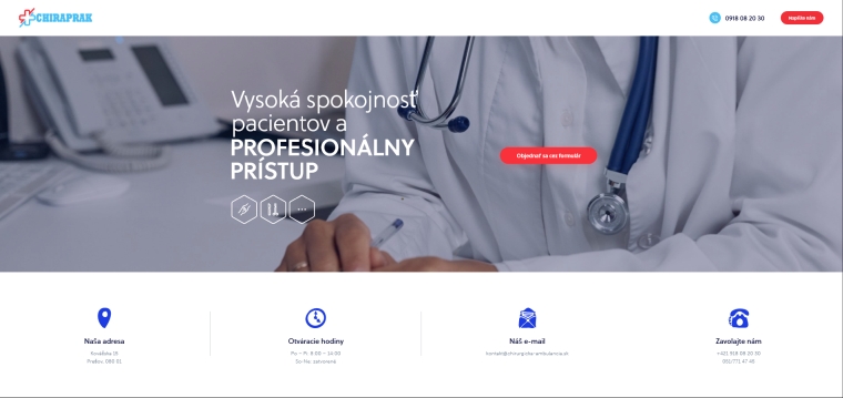 CHIRAPRAK s.r.o. – poskytujeme komplexnu odbornu starostlivost o pacientov s chirurgickymi