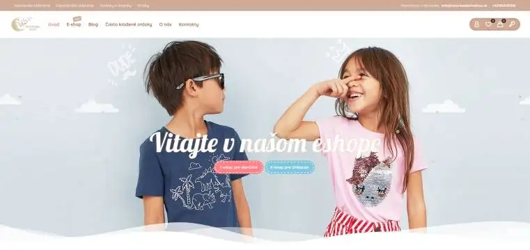 E-shop pre detské oblečenie a doplnky - Slovensko trh