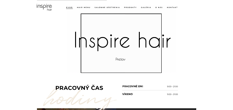 Screenshot 2024 07 18 at 13 04 49 Uvod Hair salon INSPIREHAIR Presov